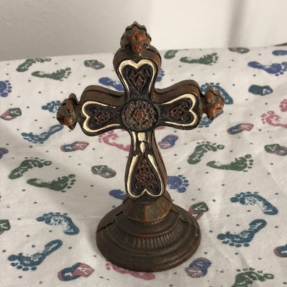 Cast iron Cross Book Stops - Picture 3 of 11